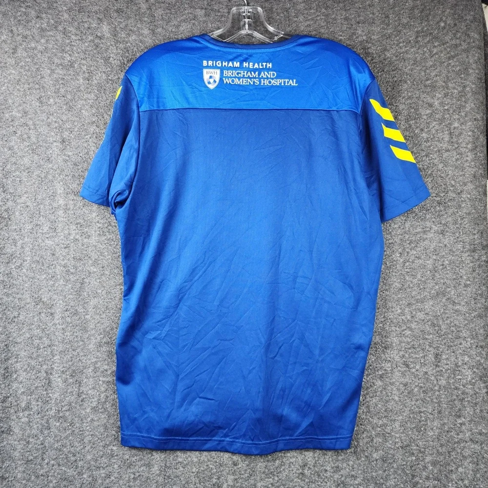 Adidas T-Shirt Mens L B.A.A. 10K Boston Athletic Association Blue Running EUC